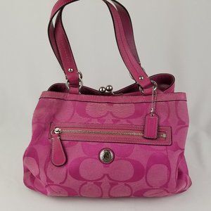 COACH pink shoulder bag tote
